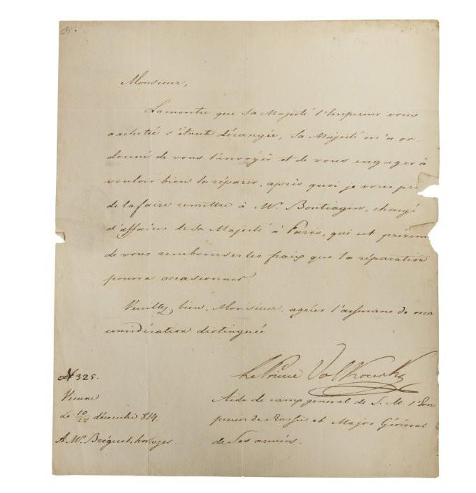 Deux lettres historiques entrent au musée Breguet