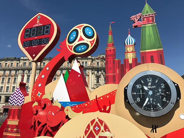 La smartwatch Hublot / FIFA testée en conditions réelles à Moscou