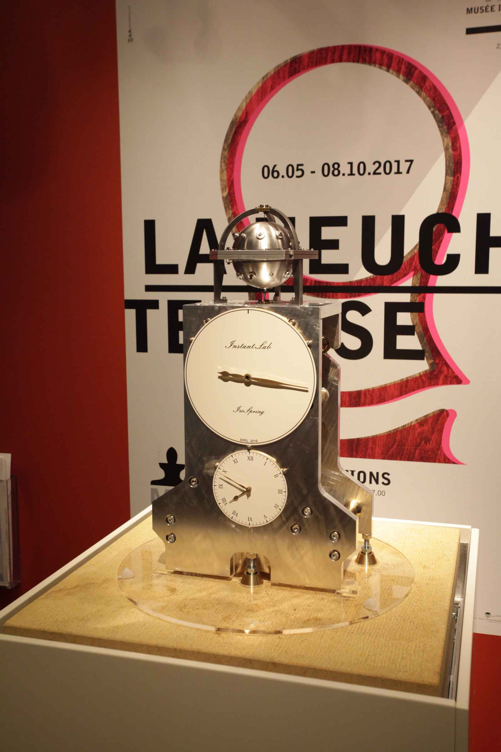 Horloge conçue par l'EPFL