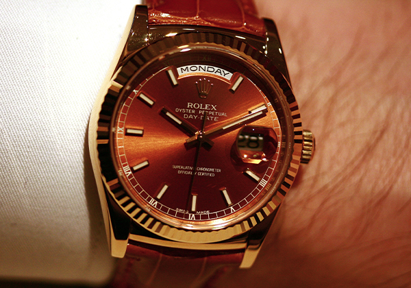 Elle nous manque : la Rolex Day-Date sur cuir de 2013