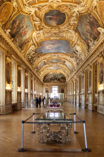 Inside the restored rooms at the Louvre