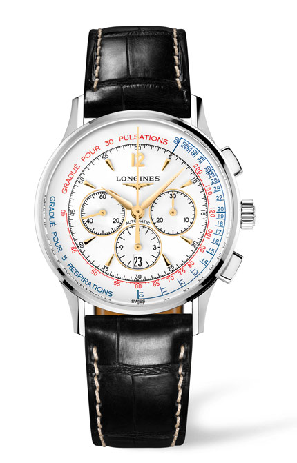 Le Longines Asthmometer Pulsometer Chronograph , ref. L2.787.4.16.0-2 