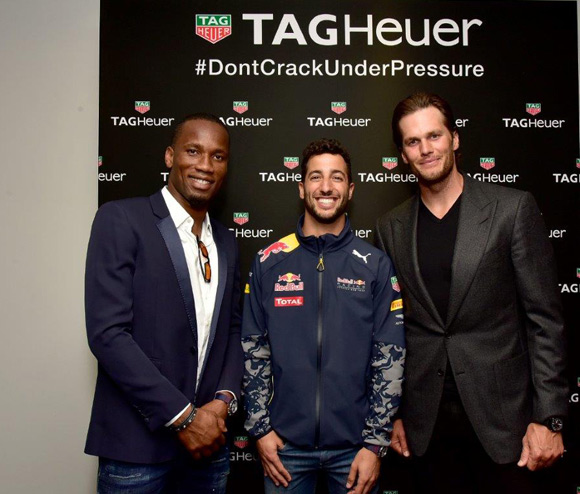 TAG-Heuer-Daniel-Ricciardo-Tom-Brady-Didier-Drogba