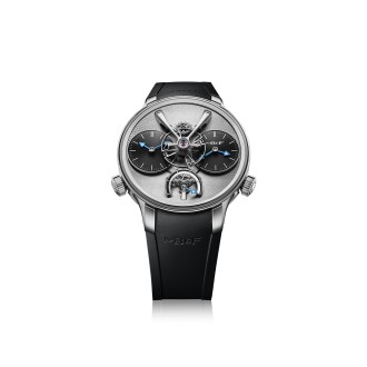 Legacy Machine Nº1 EVO titanium with a rhodium dial plate