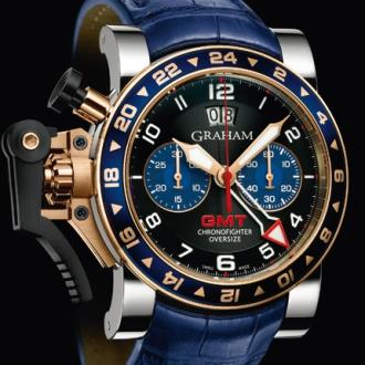 Oversize GMT Blue Steel and Gold
