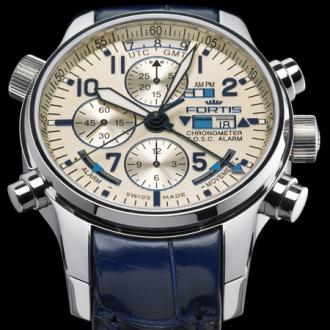 FORTIS F-43 FLIEGER CHRONOGRAPH ALARM GMT certified Chronometer
