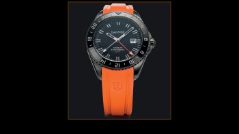 An orange strap for the Scafograf GMT "The Black Sheep" - Eberhard & Co.