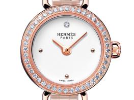 Faubourg watch, rose gold - Hermès