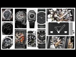 A range of styles happily mix it up with black - Black watches