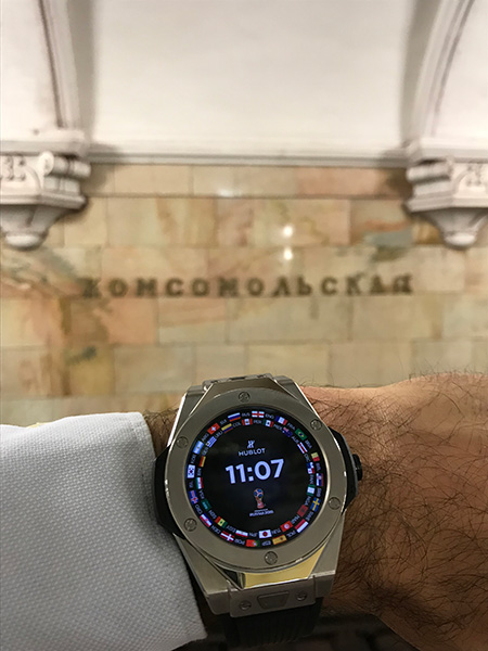 La smartwatch Hublot / FIFA testée en conditions réelles à Moscou
