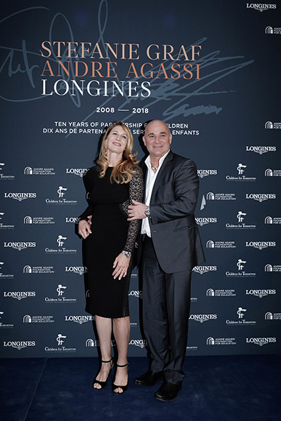 Dix ans de partenariat avec Stefanie Graf et Andre Agassi