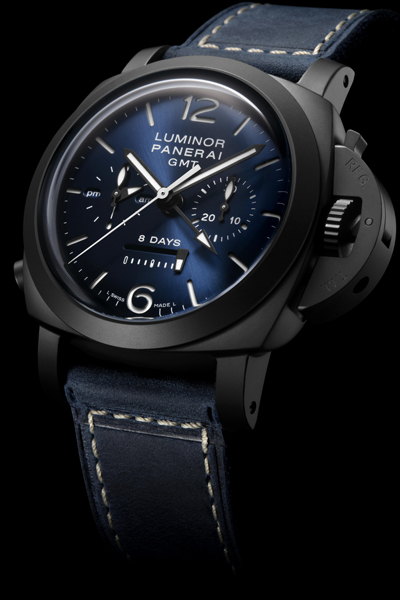 Luminor Chrono Monopulsante GMT Blu Notte