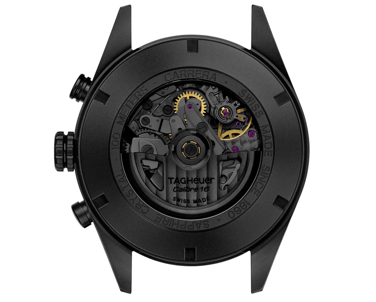 Carrera Calibre 16 Day-Date Chronograph Black Titanium 