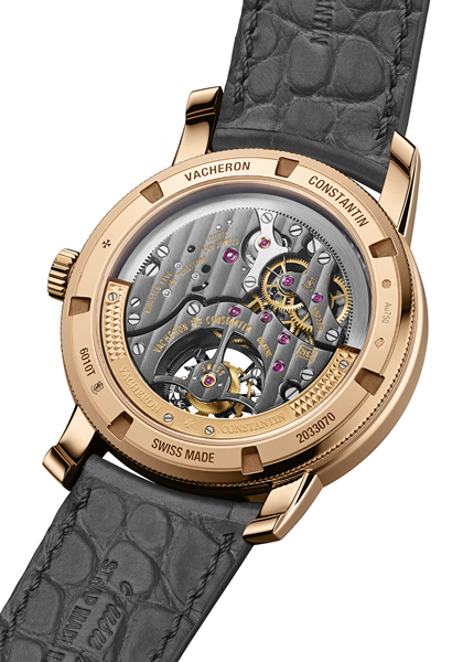 Traditionnelle tourbillon date rétrograde openface