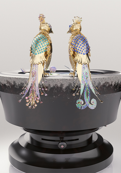 Van Cleef & Arpels dévoile un spectaculaire automate fontaine aux oiseaux
