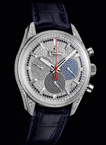 El Primero 36'000 VpH, serti