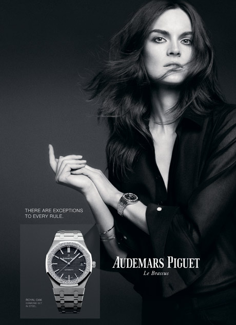 Audemars Piguet campagne publicitaire femme,  Anouck Lepère