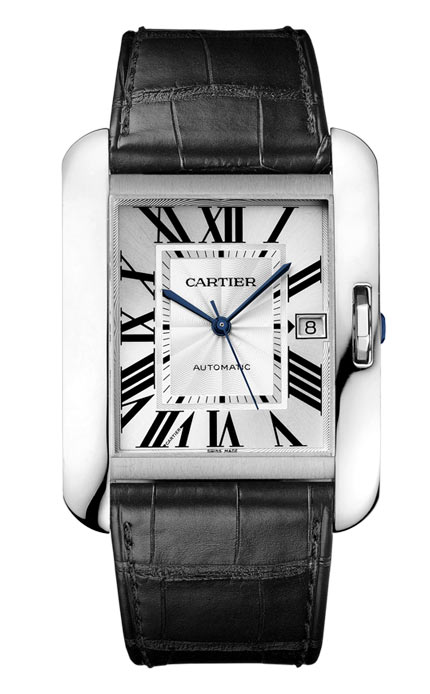 Cartier Tank Anglaise Grand modele or gris W5310033