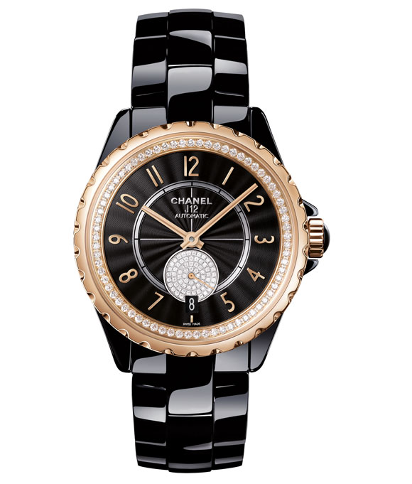 Chanel-J12-365-BLACK-BEIGE-GOLD-DIAMONDS