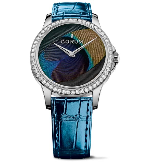Corum Feather Watch Peacock Steel Corum montre plume