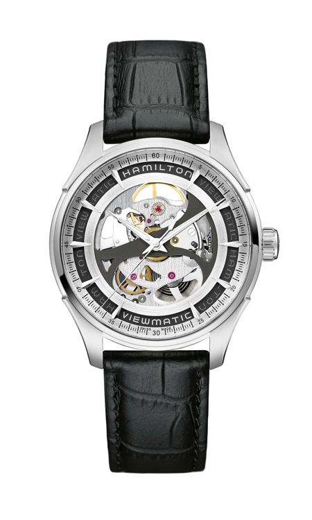 Hamilton Jazzmaster Viewmatic Skeleton Gents H42555751 - face view