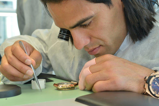 Falcao visite la Manufacture