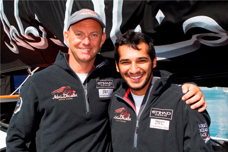 IWC Volvo Ocean Race Ian Walker  and Khalid 