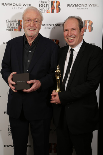 Sir Michael Cane and Hans Zimmer at the Classic BRIT Awards