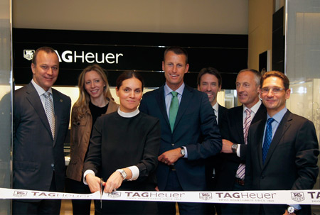 TAG Heuer, inauguration du point de vente au Bon Marché, à Paris
