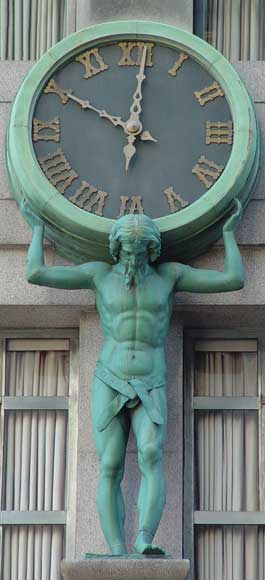 Tiffany Atlas Clock