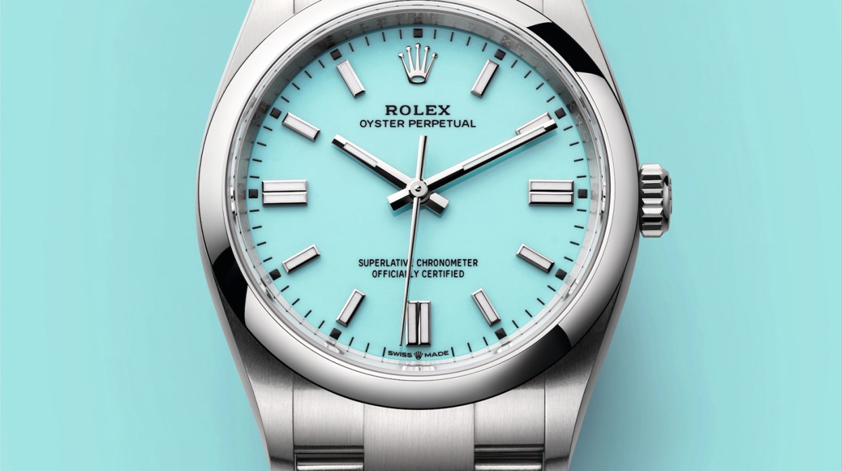 Montre Femme Rare Double Cadran Turquoise Argent - Cristaux Swarovski - Mouvement Quartz - Neuf Avec étiquettes
