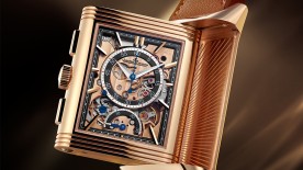 The Reverso Tribute Chronograph Is Reinterpreted In Pink Gold © Jaeger-LeCoutlre