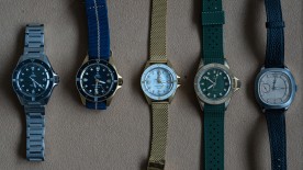 Yema models Navygraf Micro-rotor, Navygraf Marine Nationale, Navygraf Marine Nationale with mother-of-pearl bezel, Superman bronze, Granvelle Rennaissance © Anders Modig Davin / WorldTempus