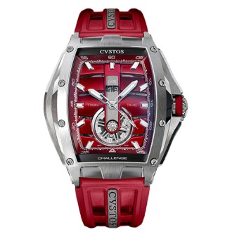 Twin-Time Steel Bordeaux Dial © Cvstos