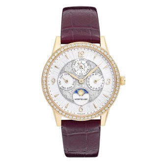 Montblanc Bohème Perpetual Calendar or rose avec bracelet bordeaux © Montblanc