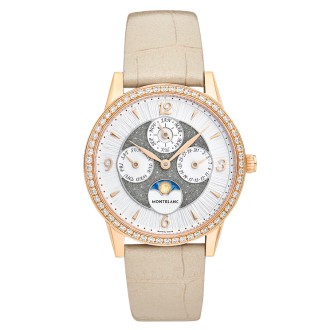 Montblanc Bohème Perpetual Calendar rose gold and beige bracelet © Montblanc