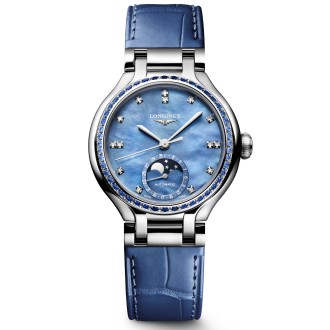 LONGINES PRIMALUNA blue & sapphire case