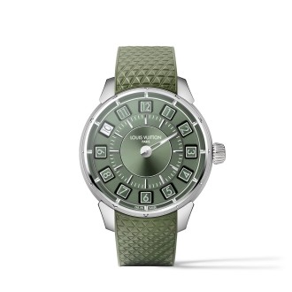 Tambour Spin Time Green in White Gold © Louis Vuitton
