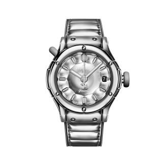 Classic Fusion Ballon Dog by Jeff Koons Silver