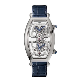 Platinum Skeleton Dual Time Zone Watch