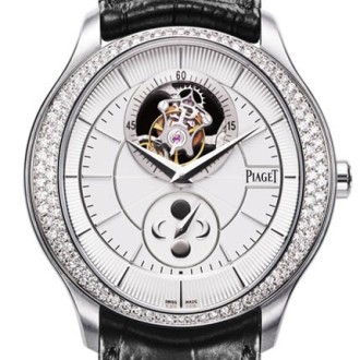 Gouverneur Tourbillon diamond set white gold