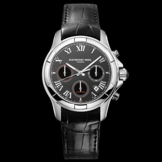 Automatic Chronograph - Steel on leather strap