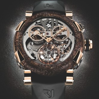 Titanic-DNA rusted steel T-oxy III Skeleton Chronograph Tourbillon