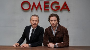 Raynald Aeschlimann & Aaron Taylor-Jonhson © Omega