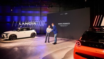 Lancia's CEO and Eberhard & Co's CEO at the official event