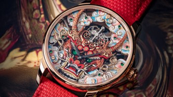 La Tourbillon Skelet Or Rouge - Masque Dragon © Jaquet Droz
