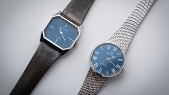 Certina Vintage Jubilé model with rectangular and round dials © Nathan Blard / WorldTempus