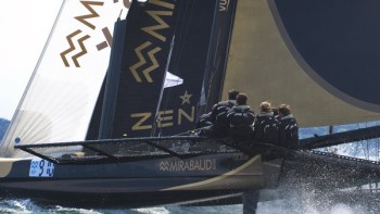 Ladycat powered by Spindrift racing reclaims trophy for D35 category. - The Bol d'Or Mirabaud 