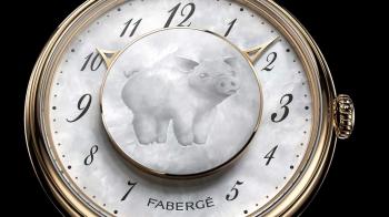 Two unique pieces with pig - Fabergé