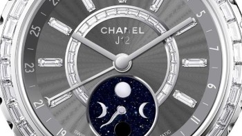 J12 Moonphase,  jewelry on titanium ceramic - Chanel